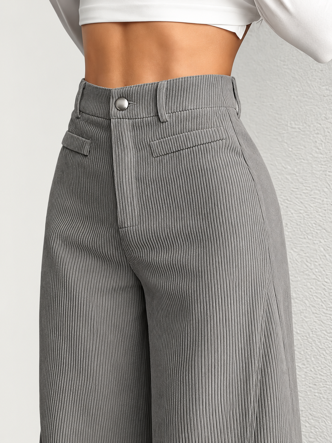 🤎Pantalón palazzo Wyra - Corduroy premium, stretch y caída espectacular✨