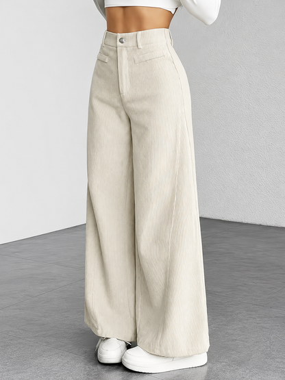 🤎Pantalón palazzo Wyra - Corduroy premium, stretch y caída espectacular✨